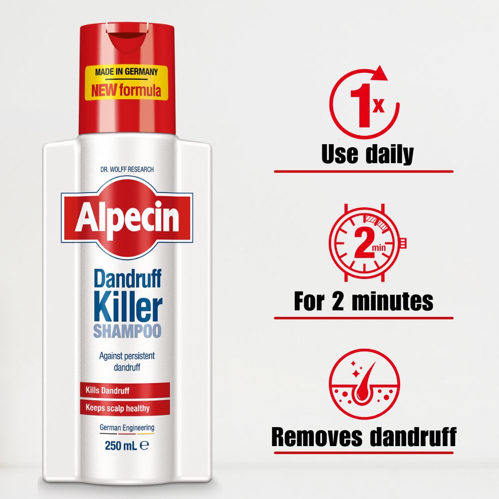 2x Alpecin Dandruff Killer - Effectively Removes and Prevents Dandruff, 250ml