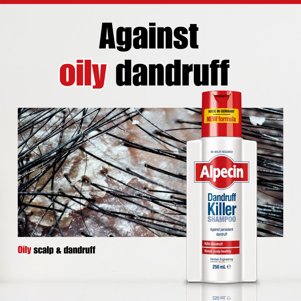 2x Alpecin Dandruff Killer - Effectively Removes and Prevents Dandruff, 250ml