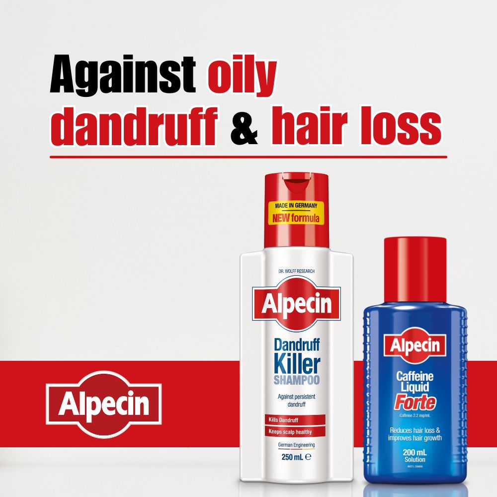 2x Alpecin Dandruff Killer - Effectively Removes and Prevents Dandruff, 250ml