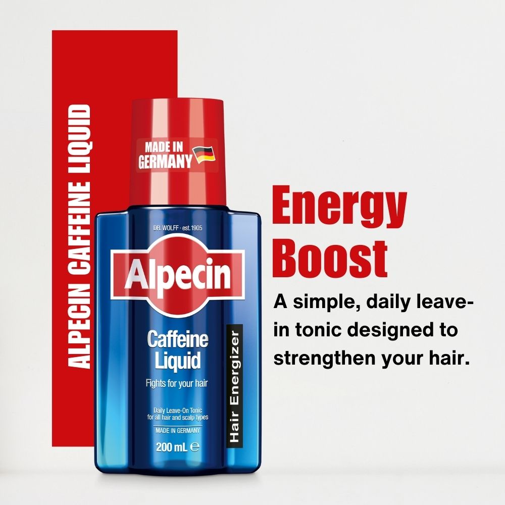 Starter Pack - Alpecin Caffeine Shampoo C1 250ml + Caffeine Liquid 200ml - strengthens hair on days with and without washing