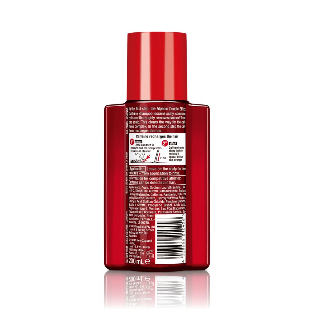 Alpecin Double Effect Caffeine Shampoo - Against Oily Dandruff, 200ml