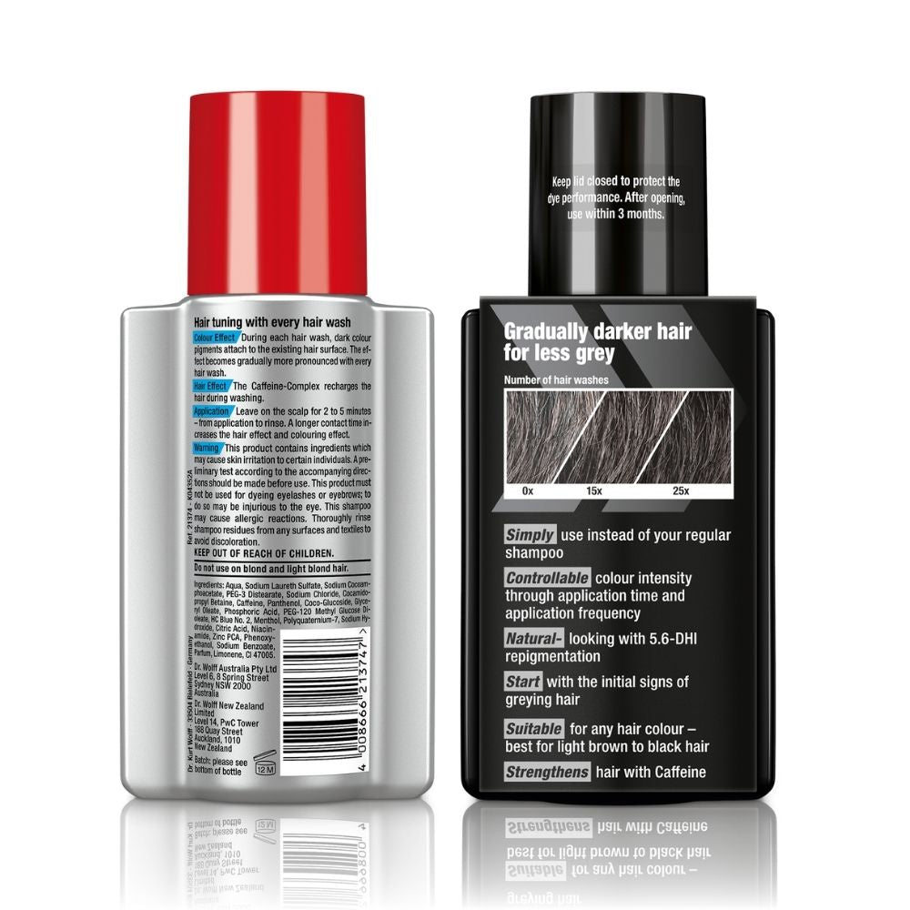 Alpecin Complete Grey Coverage Bundle - Alpecin Grey Attack Caffeine & Colour Shampoo and Alpecin Tuning Shampoo