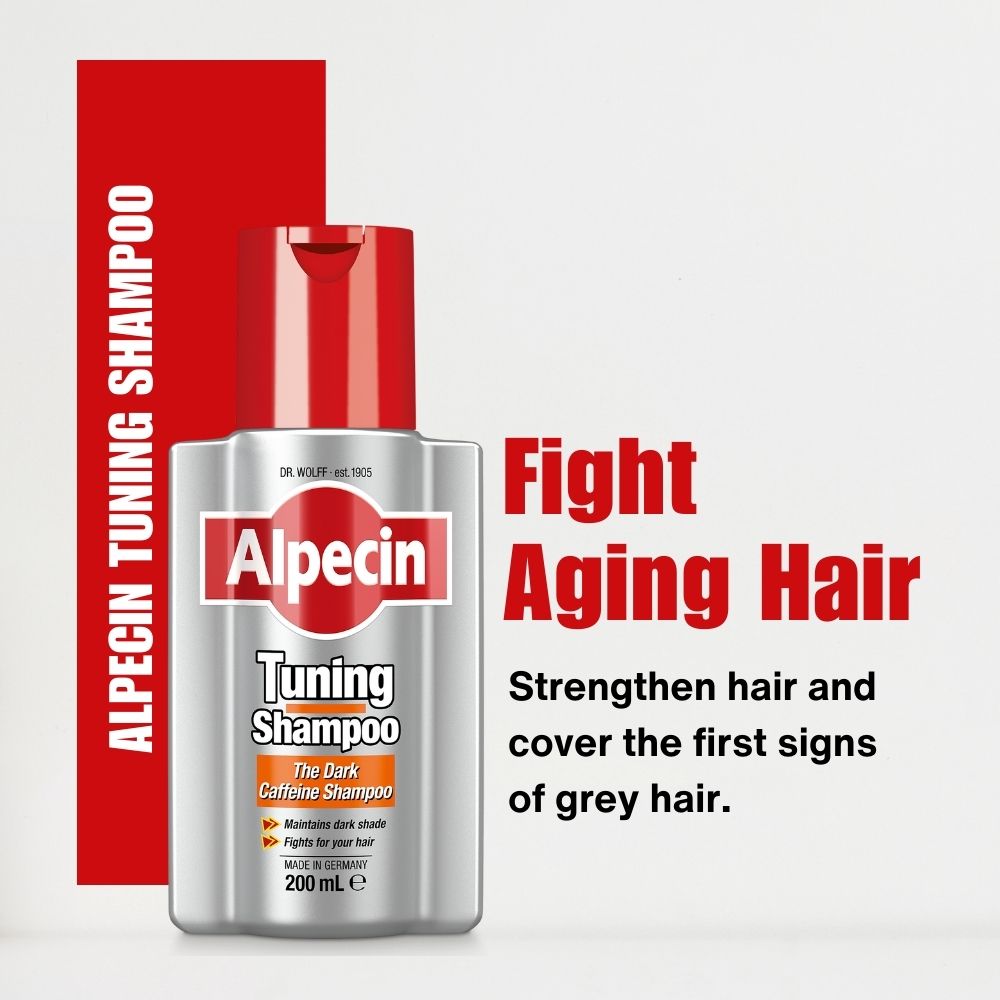 Alpecin Complete Grey Coverage Bundle - Alpecin Grey Attack Caffeine & Colour Shampoo and Alpecin Tuning Shampoo