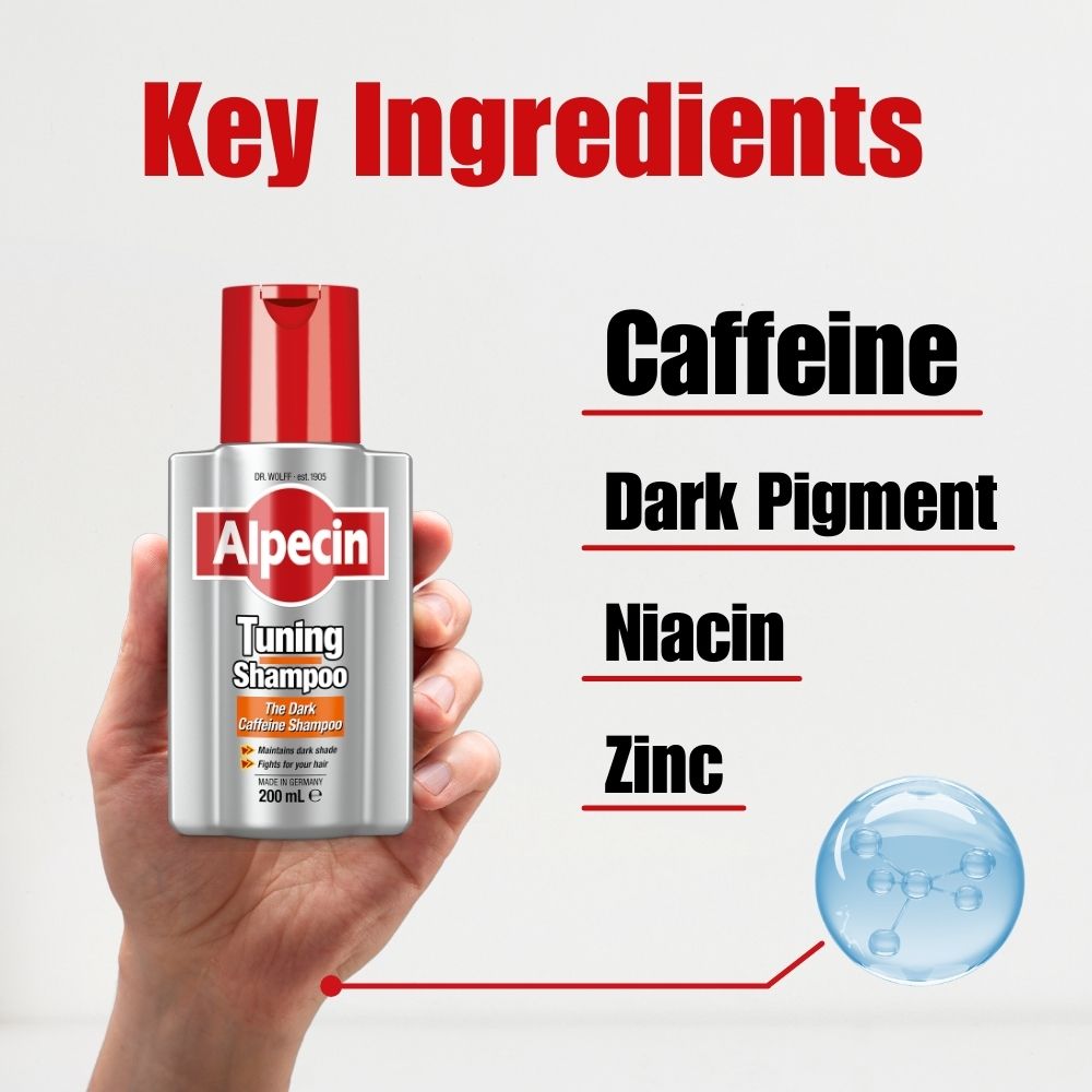 Alpecin Complete Grey Coverage Bundle - Alpecin Grey Attack Caffeine & Colour Shampoo and Alpecin Tuning Shampoo