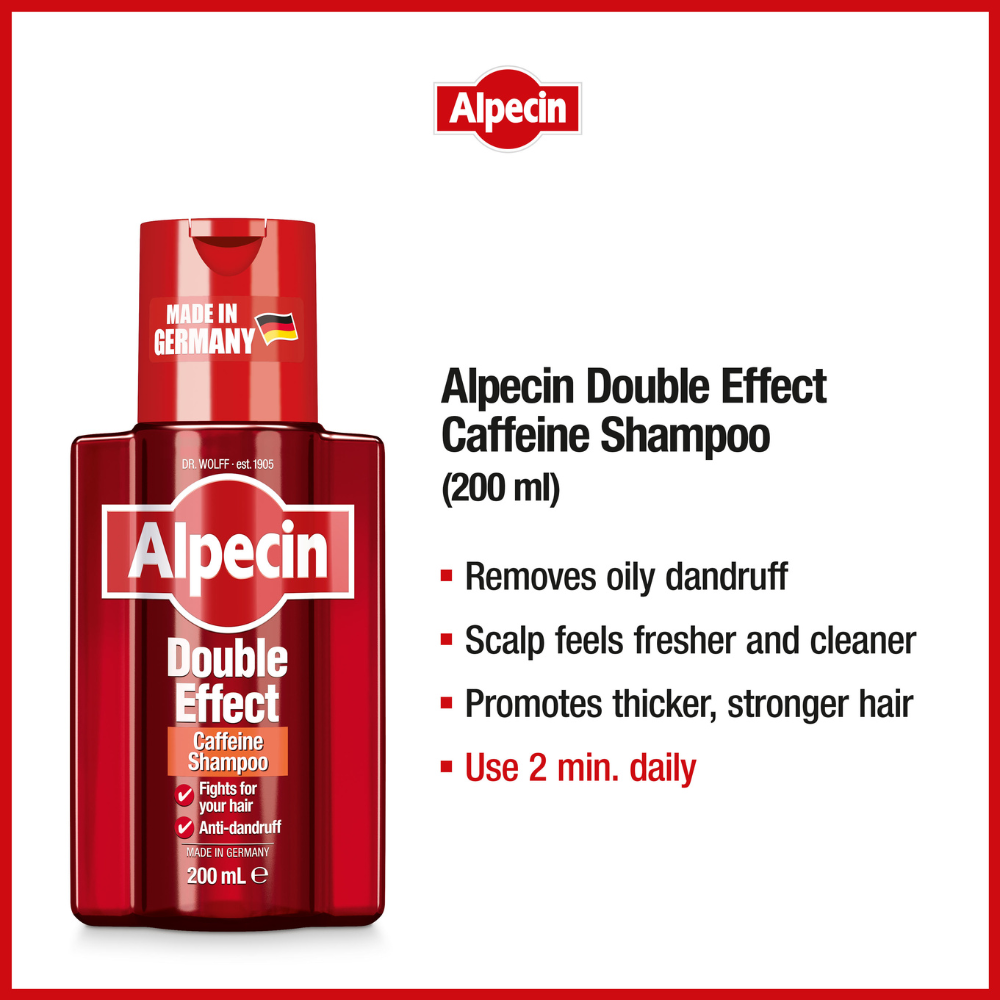 Buy Hair Loss Set – Alpecin Double Effect Shampoo + Caffeine Liquid Forte - Against Dandruff & Hair Loss by Alpecin online - Alpecin AU